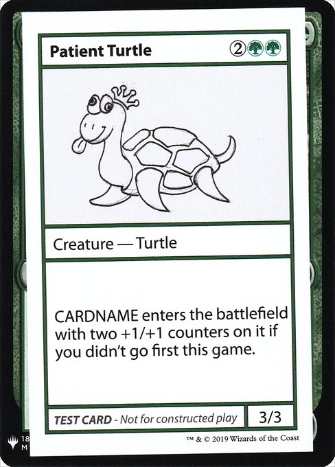 Patient Turtle - Mystery Booster Playtest Cards 2019