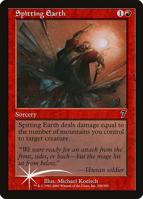 Spitting Earth - Seventh Edition - Promo Foil