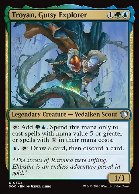 Troyan, Gutsy Explorer - Secrets of Strixhaven Commander