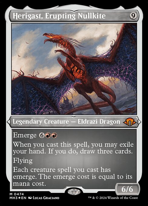 Herigast, Erupting Nullkite - Modern Horizons 3 - Etched Foil