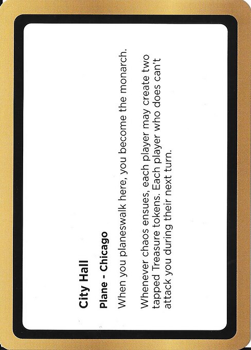 City Hall - Black Lotus Unknown Planechase