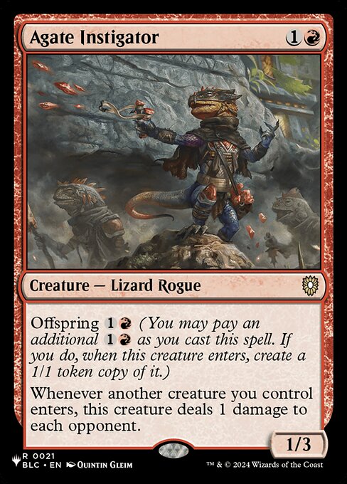 Agate Instigator - The List