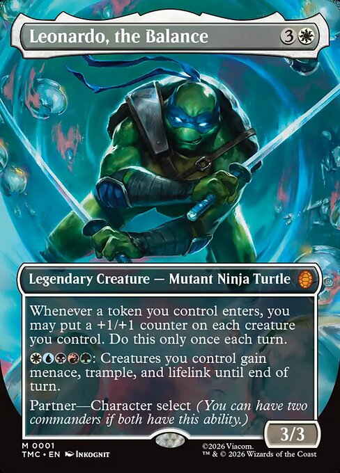 Leonardo, the Balance - Teenage Mutant Ninja Turtles Eternal - Borderless