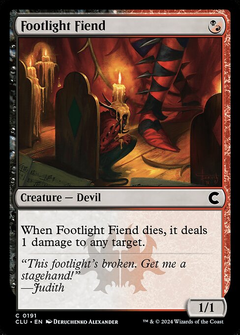 Footlight Fiend - Ravnica: Clue Edition