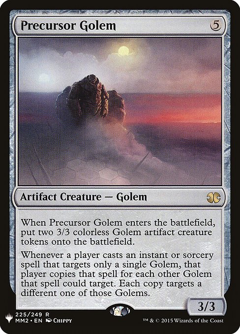 Precursor Golem - The List