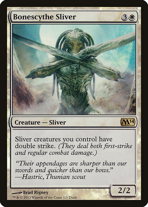 Bonescythe Sliver - Duels of the Planeswalkers 2014 Promos - Promo Foil