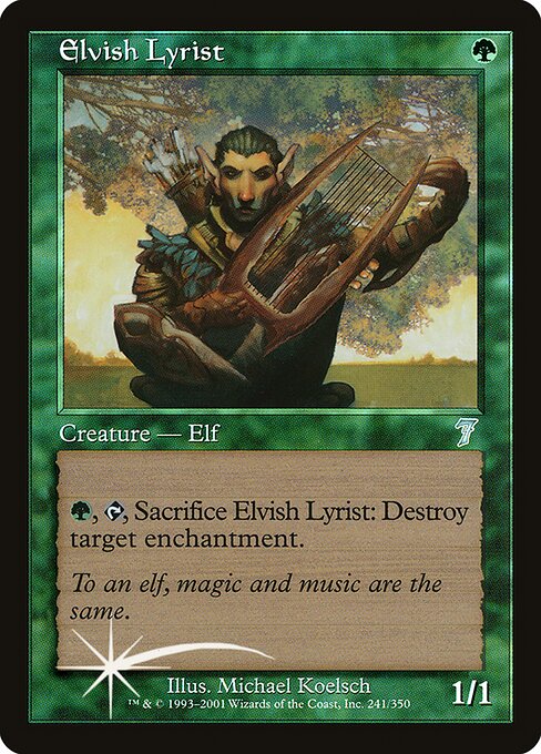 Elvish Lyrist - Seventh Edition