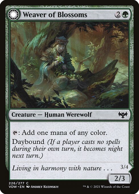 Weaver of Blossoms // Blossom-Clad Werewolf - Innistrad: Crimson Vow