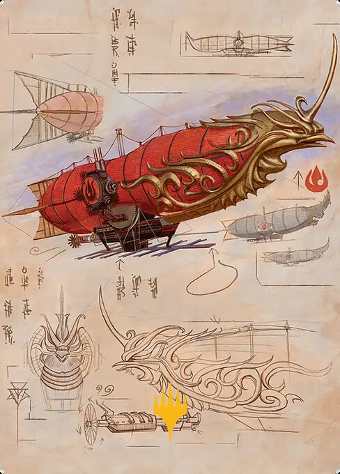 Phoenix Fleet Airship - Avatar: the Last Airbender Art Cards - Borderless