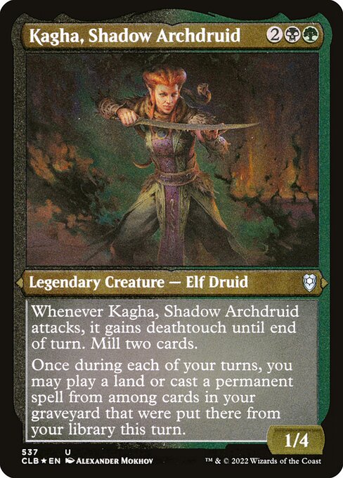 Kagha, Shadow Archdruid - Commander Legends: Battle for Baldur's Gate - Etched Foil