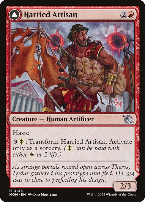Harried Artisan // Phyrexian Skyflayer - March of the Machine