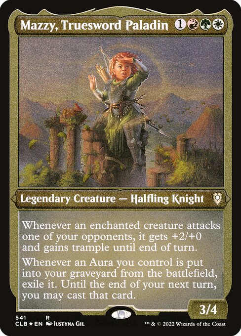 Mazzy, Truesword Paladin - Commander Legends: Battle for Baldur's Gate - Etched Foil