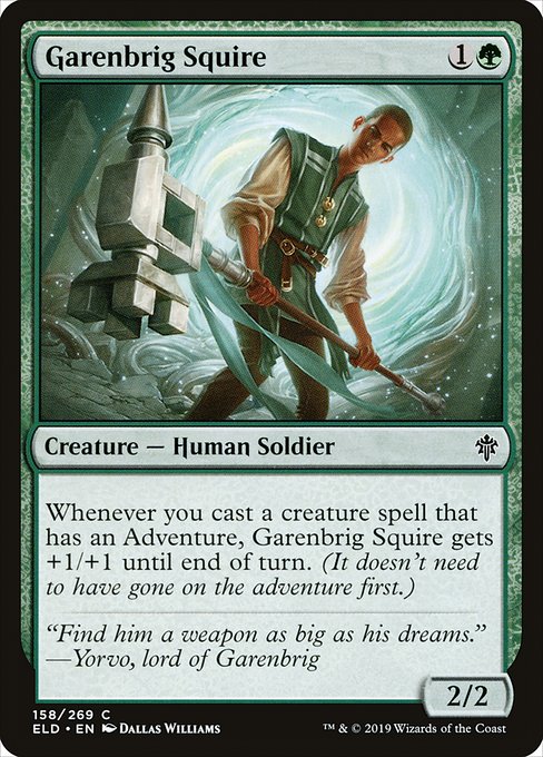 Garenbrig Squire - Throne of Eldraine
