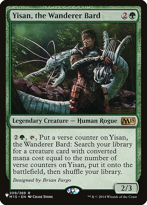 Yisan, the Wanderer Bard - The List