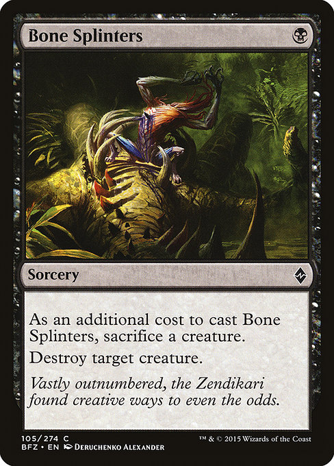 Bone Splinters - Battle for Zendikar