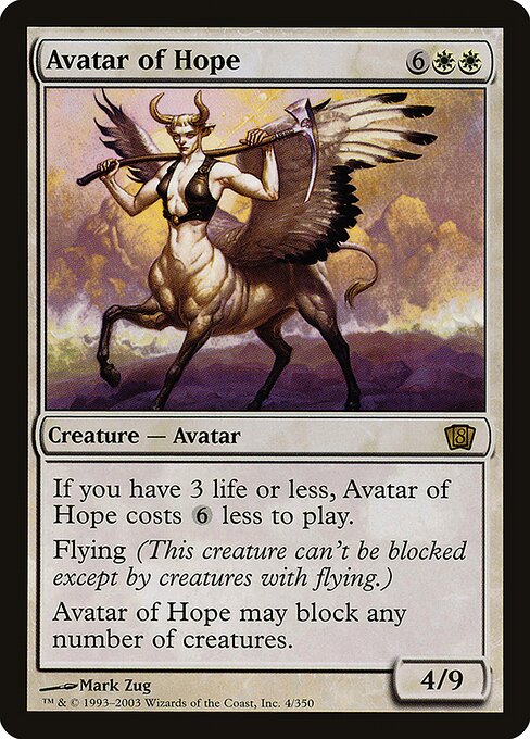 Avatar of Hope - Eighth Edition - Promo Foil