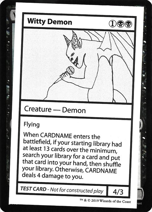 Witty Demon - Mystery Booster Playtest Cards 2021