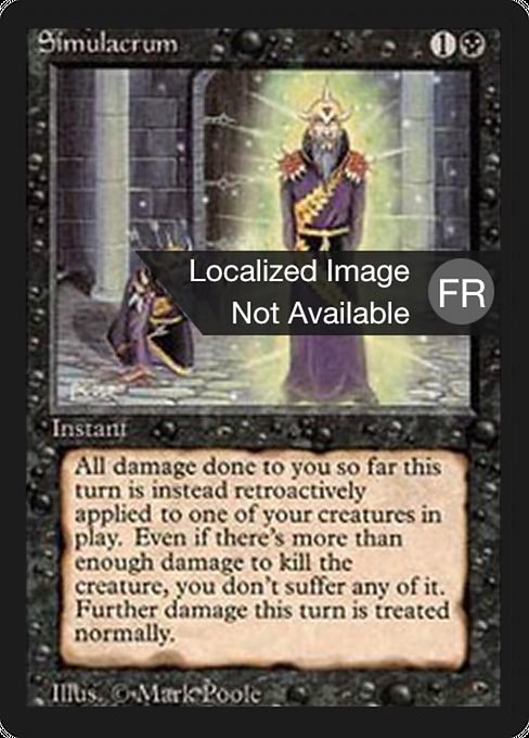 Simulacre (Simulacrum) - Foreign Black Border