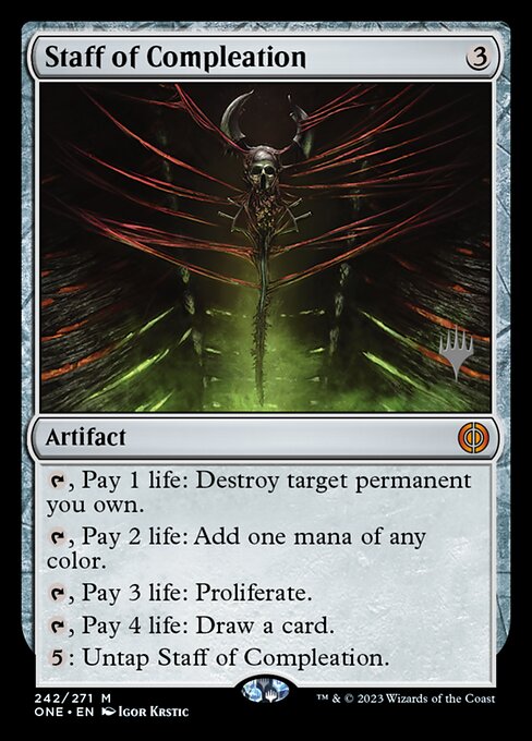 Staff of Compleation - Phyrexia: All Will Be One Promos