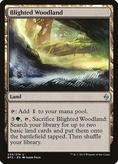 Blighted Woodland - Battle for Zendikar