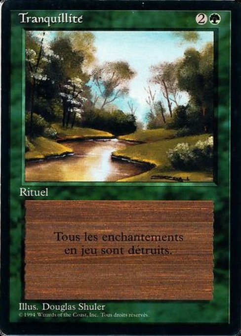 Tranquilité (Tranquility) - Foreign Black Border