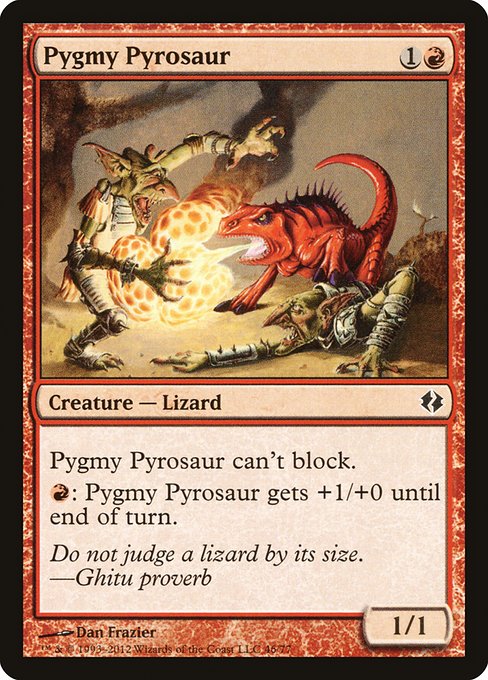 Pygmy Pyrosaur - Duel Decks: Venser vs. Koth