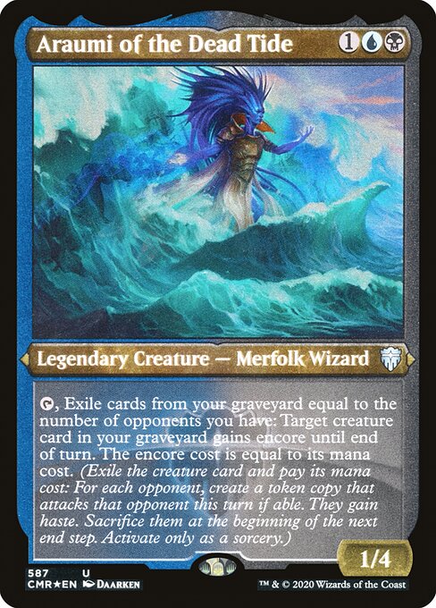 Araumi of the Dead Tide - Commander Legends - Etched Foil