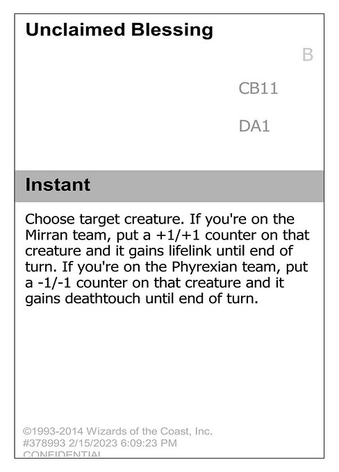 Unclaimed Blessing - Unknown Event