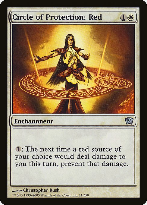 Circle of Protection: Red - Ninth Edition - Promo Foil