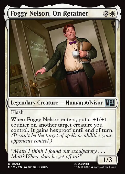 Foggy Nelson, On Retainer - Marvel Super Heroes Commander