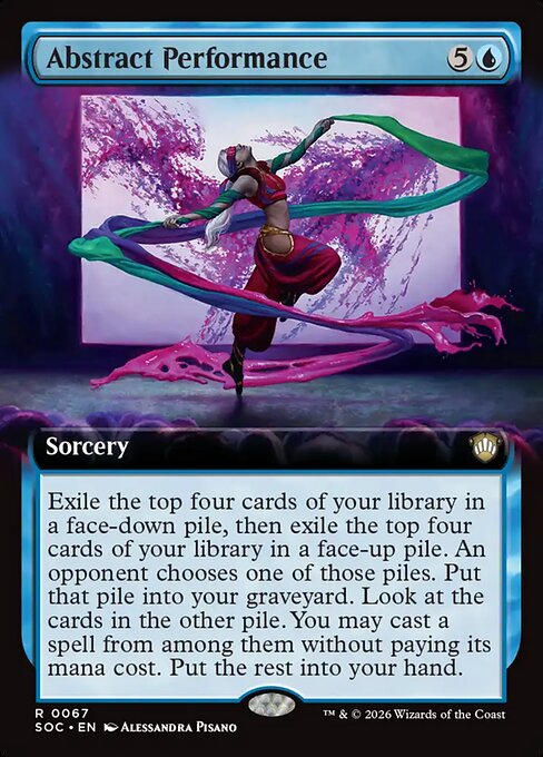 Abstract Performance - Secrets of Strixhaven Commander - Extended Art