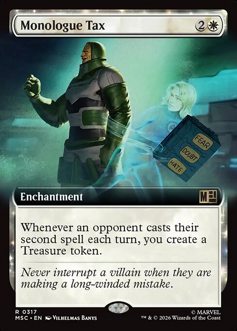 Monologue Tax - Marvel Super Heroes Commander - Extended Art