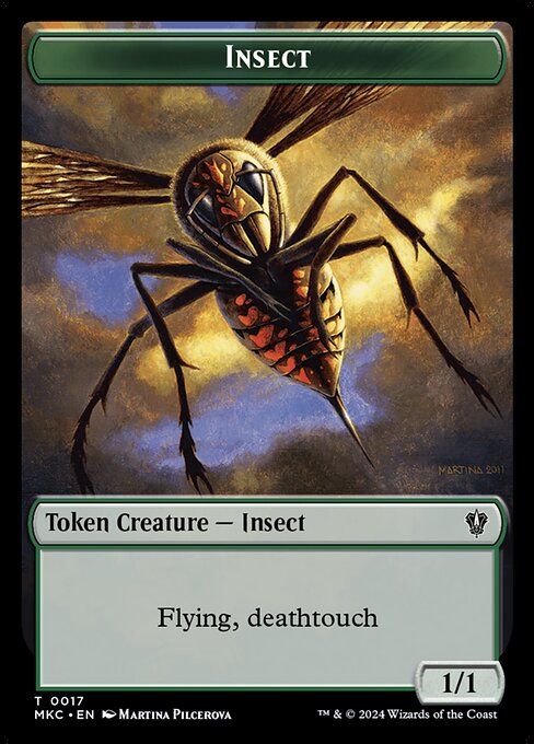 Insect - Murders at Karlov Manor Commander Tokens