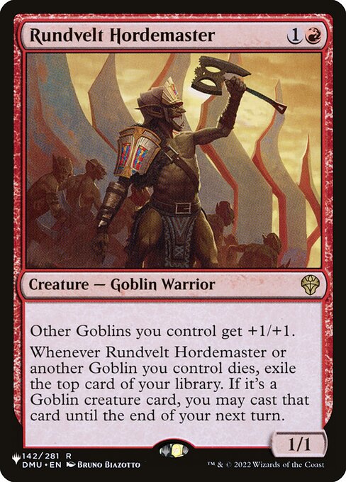 Rundvelt Hordemaster - The List