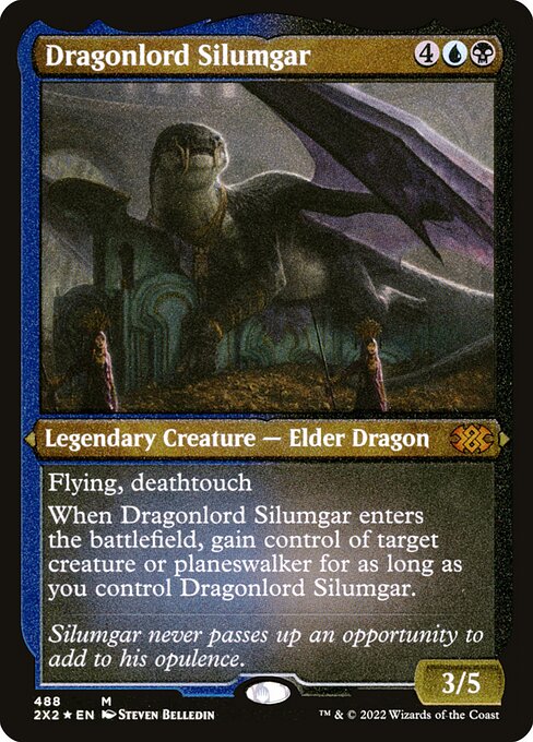 Dragonlord Silumgar - Double Masters 2022 - Etched Foil