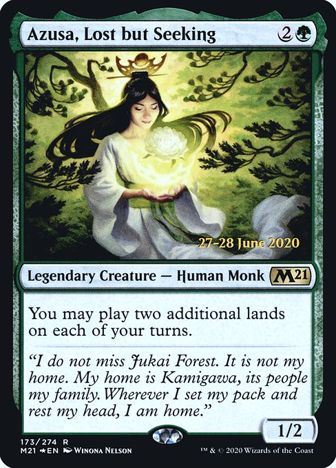 Azusa, Lost but Seeking - Core Set 2021 Promos - Promo Foil