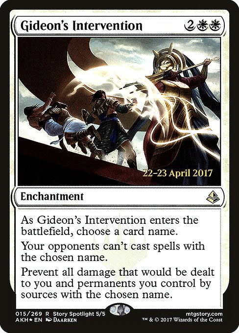 Gideon's Intervention - Amonkhet Promos