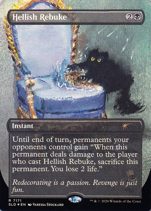 Hellish Rebuke - Secret Lair Drop - Borderless
