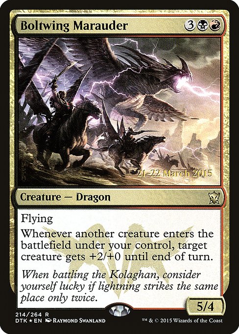 Boltwing Marauder - Dragons of Tarkir Promos - Promo Foil