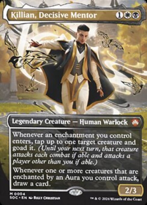 Killian, Decisive Mentor - Secrets of Strixhaven Commander - Borderless