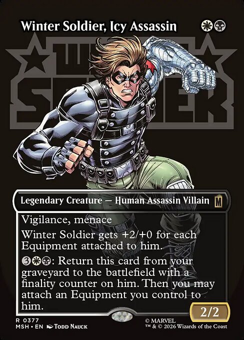 Winter Soldier, Icy Assassin - Marvel Super Heroes - Borderless