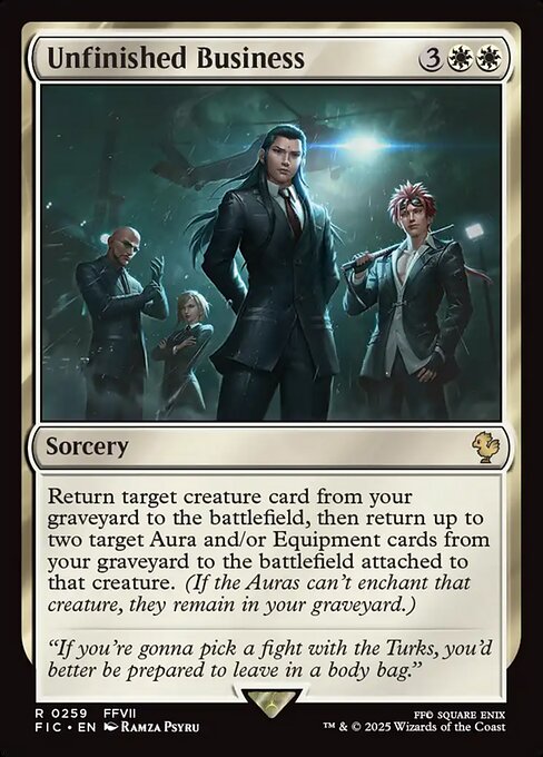 Unfinished Business - Final Fantasy Commander