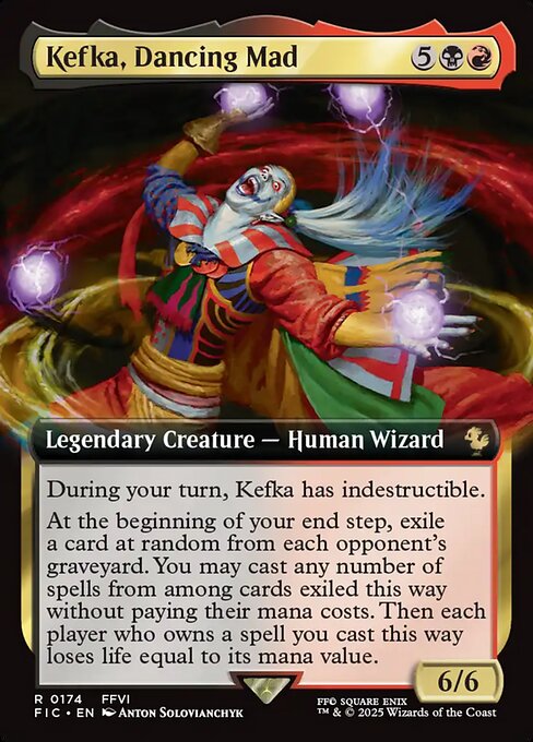 Kefka, Dancing Mad - Final Fantasy Commander - Extended Art