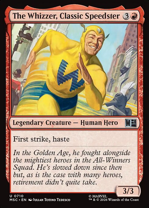 The Whizzer, Classic Speedster - Marvel Super Heroes Commander