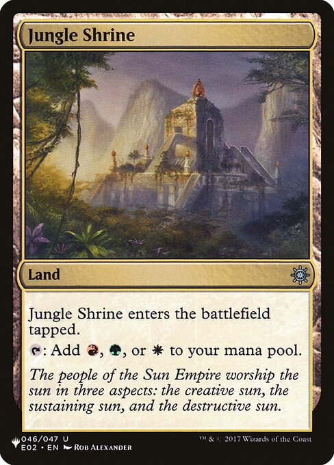 Jungle Shrine - The List