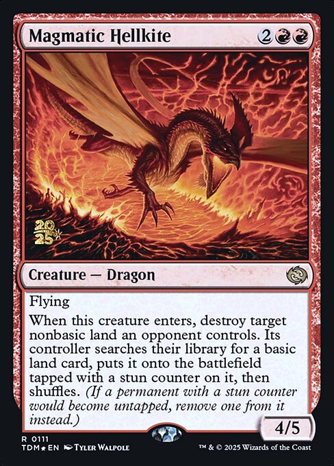 Magmatic Hellkite - Tarkir: Dragonstorm Promos
