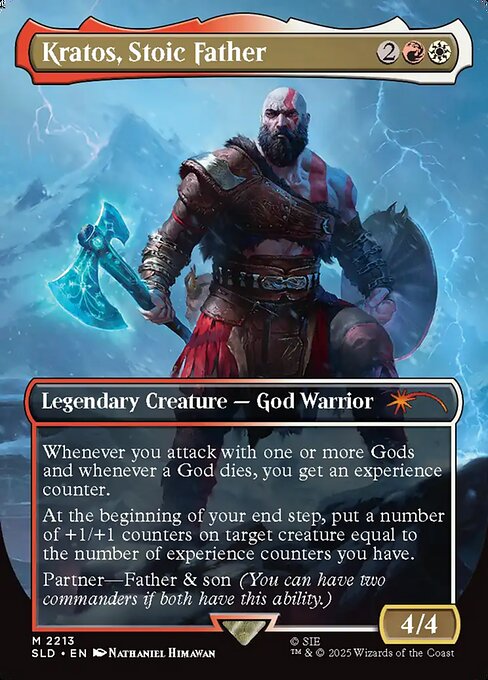 Kratos, Stoic Father - Secret Lair Drop - Borderless