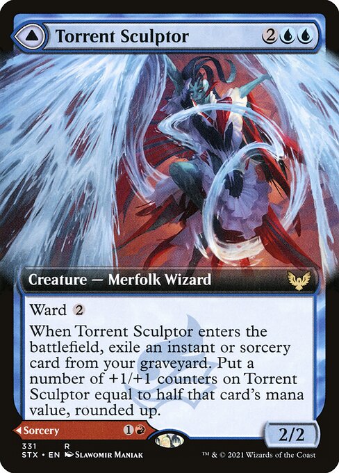 Torrent Sculptor // Flamethrower Sonata - Strixhaven: School of Mages - Extended Art