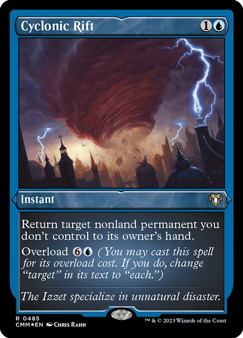 Cyclonic Rift - Commander Masters - Etched Foil