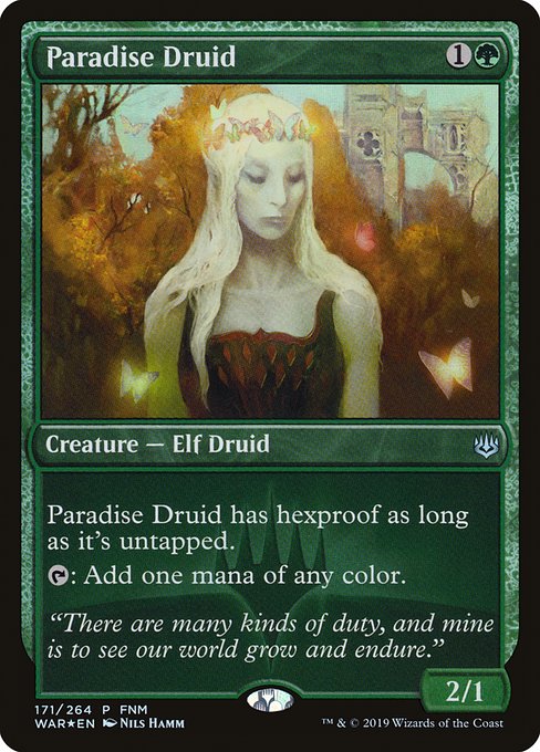 Paradise Druid - War of the Spark Promos - Promo Foil